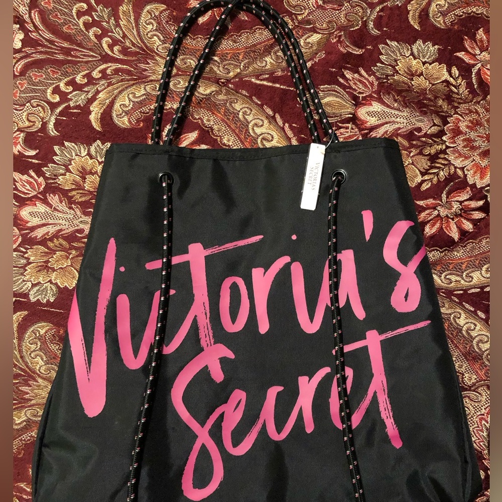 Brand New With Tag 🏷️ Victoria Secret Black & Pink VS Logo on frontside only .